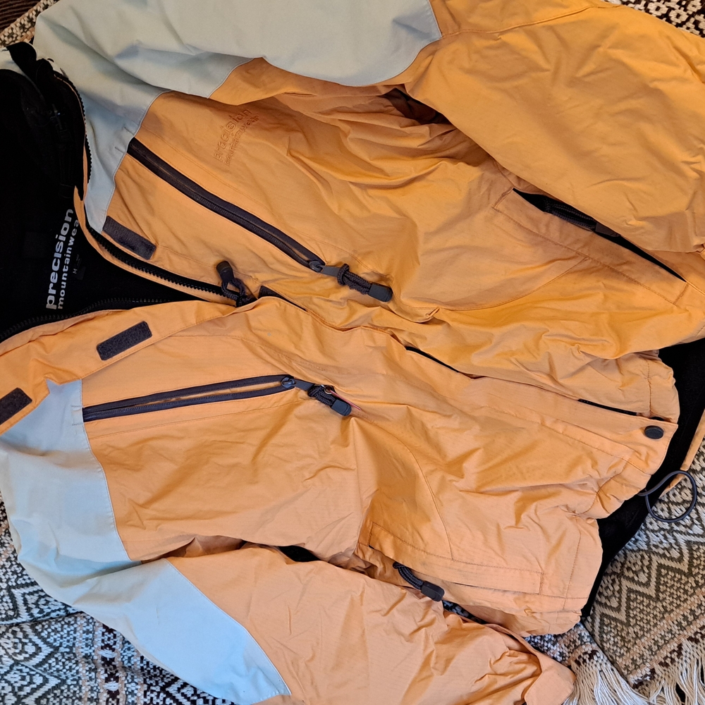 Orange and Gray Ski Jacket